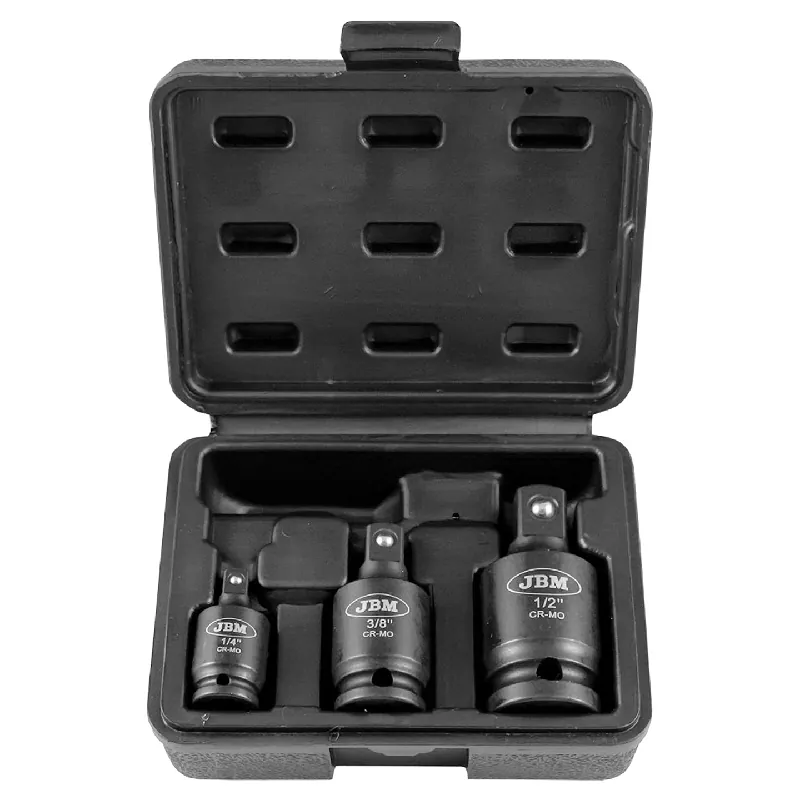 Set di tre adattatori ad impatto flessibili 1/4", 3/8" e 1/2" Cr-Mo Solo Oggi