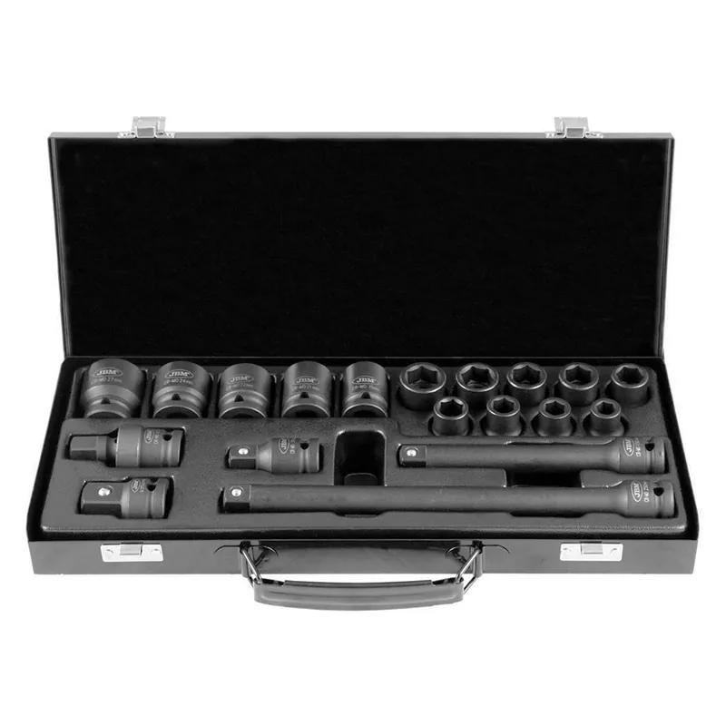 Set di bussole a impatto da 10 a 27 mm 1/2" esagonale CrMo 19 pezzi Promozione