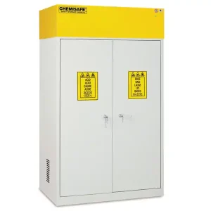 Armadio di sicurezza filtrato e aspirato Carvel 1140x600x1900mm per prodotti chimici, acidi e basi Subito Disponibile