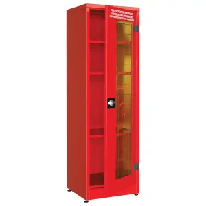Armadio di sicurezza per DPI Carvel 575x500x1850mm con anta vetro frangibile e 3 ripiani Promozione Esclusiva