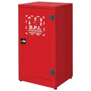 Subito Disponibile Armadio di sicurezza per DPI Carvel 575x500x1100mm con 2 ripiani e appendiabiti