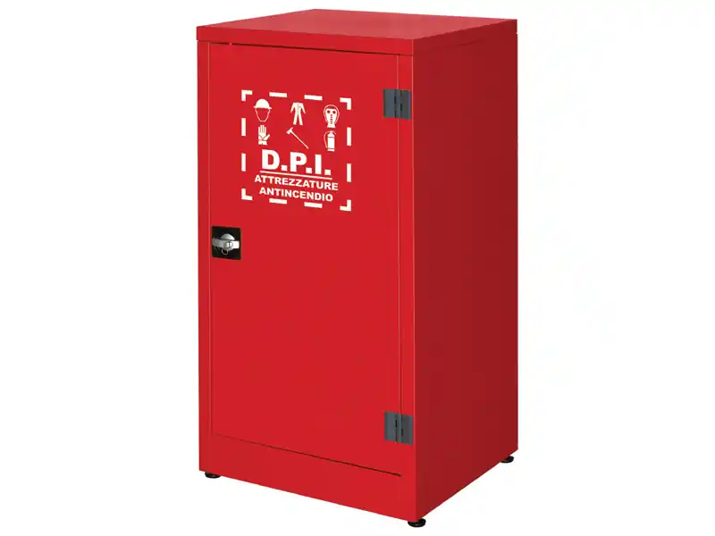 Subito Disponibile Armadio di sicurezza per DPI Carvel 575x500x1100mm con 2 ripiani e appendiabiti