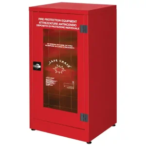 Quantità Limitata Armadio per DPI Carvel 575x500x1100mm con anta in vetro frangibile, 2 ripiani e appendiabiti