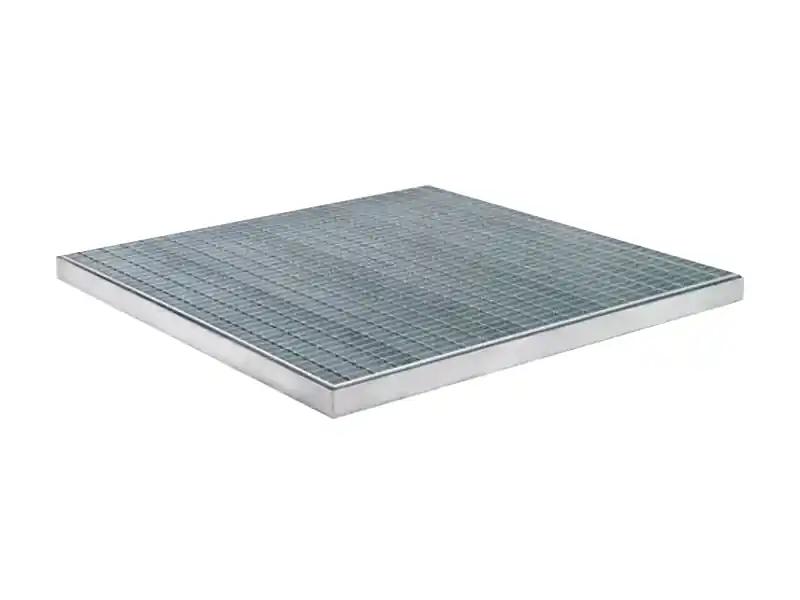 Piattaforma di contenimento pedonabile Carvel 1010x1010mm in acciaio zincato, capacità 25 litri Saldi