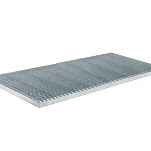 Piattaforma di contenimento pedonabile Carvel 1010x2015mm in acciaio zincato, capacità 50 litri Pagamento Sicuro