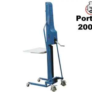 Spedizione Espresso Carrello elevatore manuale Barbero M 200A con piattaforma in materiale plastico, portata 200Kg
