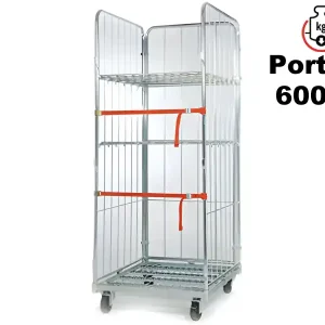 Carrello logistico in rete metallica Barbero M720 715x805x1800mm, portata 600Kg Spedito Oggi