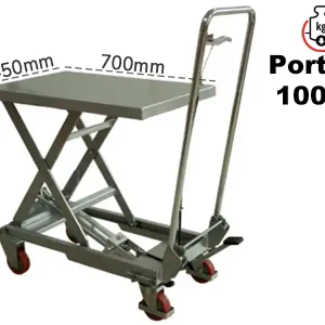 Non Perdere Carrello sollevamento a pantografo Barbero AC100 700x450mm in alluminio, portata 100Kg