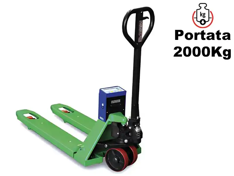 Transpallet manuale Barbero BP 21 CB 550x1170mm con bilancia, portata 2 ton Novità
