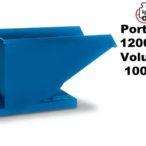 Miglior Prezzo Benna ribaltabile Barbero 1850x1000x1060mm trasportabile con muletto, volume 1000lt, portata 1200Kg