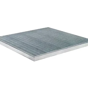 Prezzo Basso Piattaforma di contenimento carrabile Carvel 1020x1020mm in acciaio zincato, capacità 45 litri