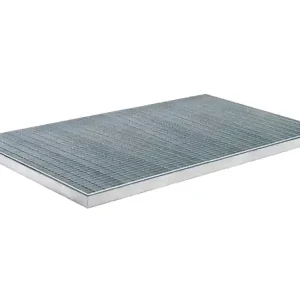 Professionale Piattaforma di contenimento carrabile Carvel 1020x1500mm in acciaio zincato, capacità 65 litri