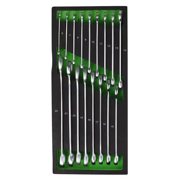 Prezzo Conveniente Modulo per carrelli portautensili 18x39 - Chiavi combinate - 17 pezzi JBM