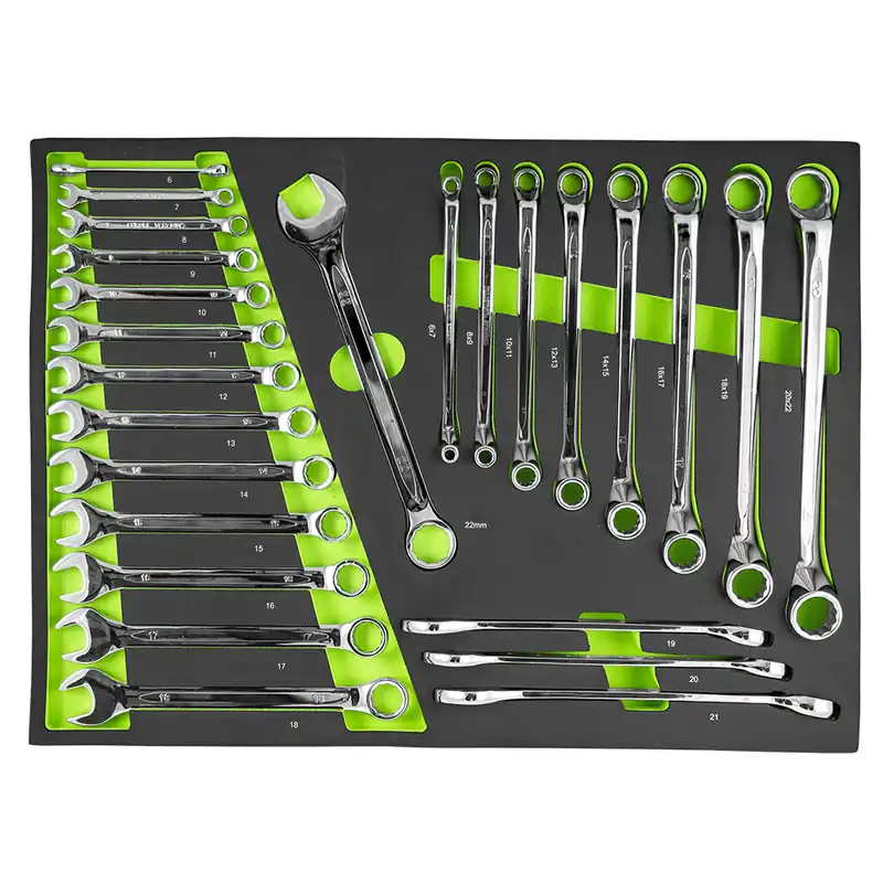 Modulo per carrelli portautensili 52x39 - chiavi combinate e ad anello - 25 pezzi JBM Miglior Prezzo