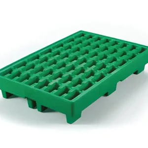 Vasca di raccolta in polietilene Carvel 1200x800x225mm per acidi, basici e alcali, capacità 35lt Bestseller