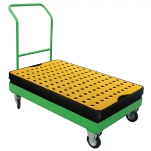 Direttamente Dal Produttore Carrello con vasca di raccolta in polipropilene Carvel 1000x600x1170mm, capacità 60lt