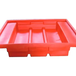 Vasca di raccolta a vassoio in polietilene Carvel 1320x1320x230mm per scaffalature, 220lt Nuova Collezione