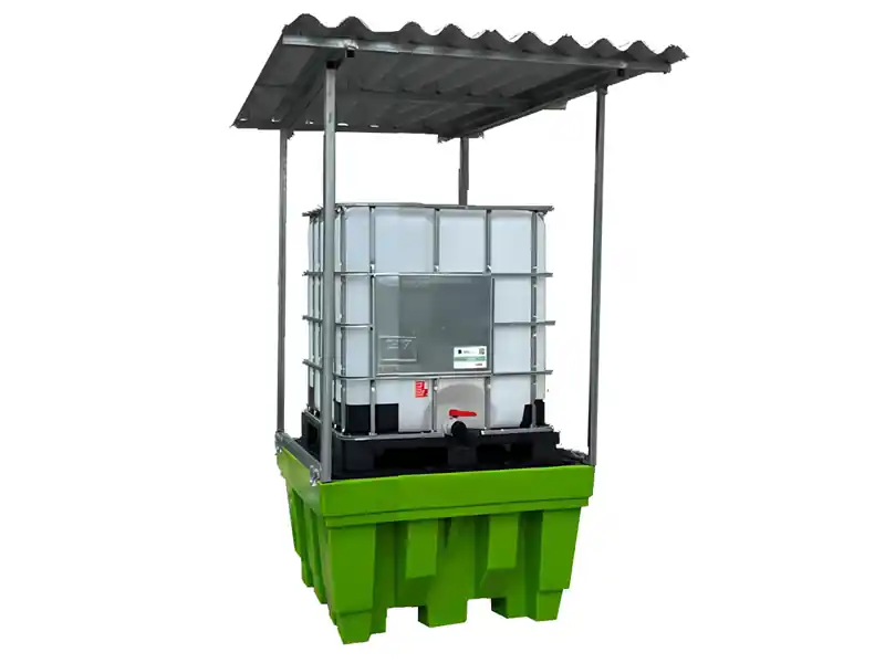Vasca di raccolta per cisterne Carvel 1900x2150x2760mm con tettoia, capacità 1150lt Compra Adesso