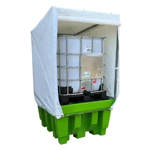 Reso Gratuito Vasca di raccolta per cisterne Carvel 1420x1420x2750mm con copertura in telo PVC, capacità 1150lt