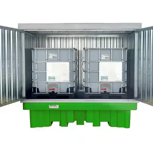 Vasca di raccolta per cisterne Carvel 2600x1500x2350mm con copertura in lamiera, capacità 1150lt Nuova Collezione