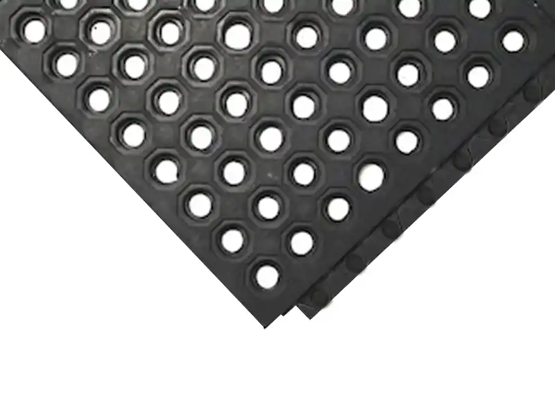 Tappeto antifatica modulare forato Carvel 90x90cm in gomma per traffico pedonale e carrelli Offerta