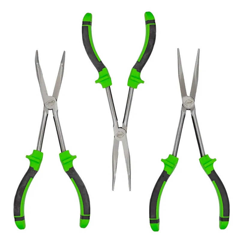 Reso Gratuito Set di pinze a becco lungo 0°, 45° e 90° - 3 pezzi JBM