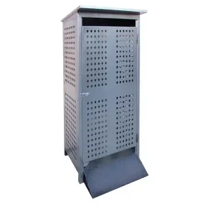 Promozione Esclusiva Armadio per stoccaggio esterno 4 bombole gas Carvel 600x600x2100mm con rampa
