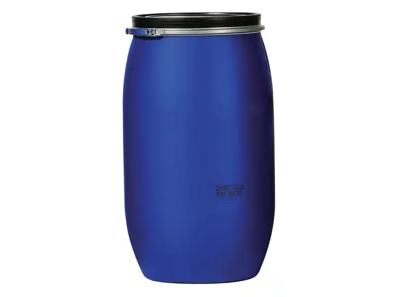 Saldi Fusto in polietilene a sezione tonda Carvel Ø582x985mm con bocca larga ad apertura totale, 220lt