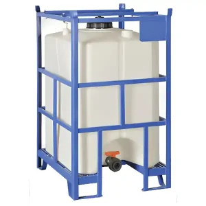 Cisternetta cubica in polietilene Carvel 780x920x1315mm per merci pericolose, 500lt Prezzo Scontato