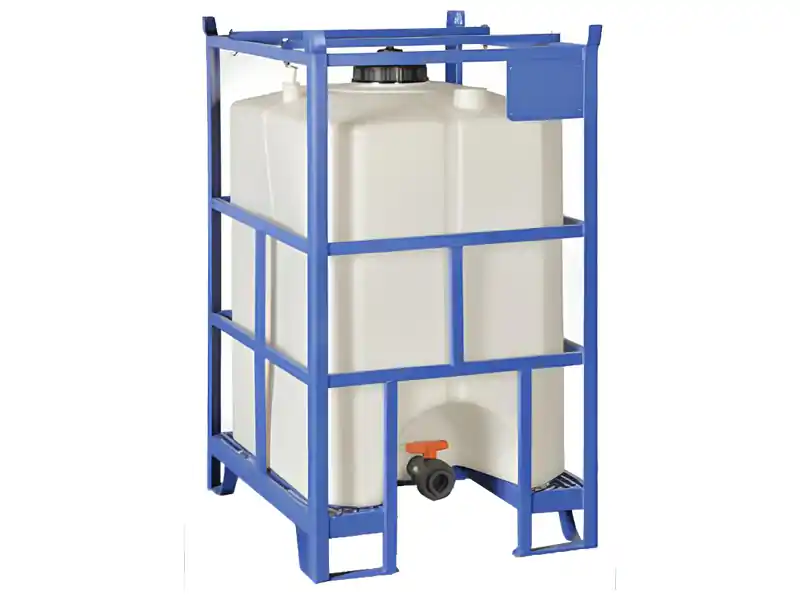 Cisternetta cubica in polietilene Carvel 780x920x1315mm per merci pericolose, 500lt Prezzo Scontato