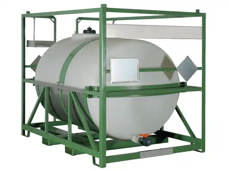 Sconto Cisterna cilindrica orizzontale in polietilene Carvel 1570x2390x2000mm per merci pericolose, 3000lt