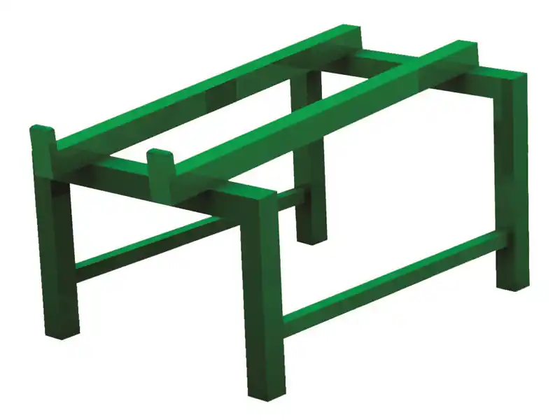 Compra Online Supporto orizzontale inclinato in metallo Carvel 800x600x450mm per un fusto da 220lt