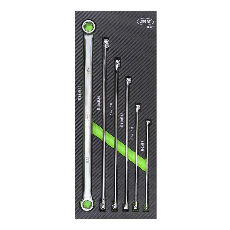 Modulo per carrelli portautensili 18x51 - Chiave ad anello E-Torx lunghe - 6 pezzi JBM Acquista Ora