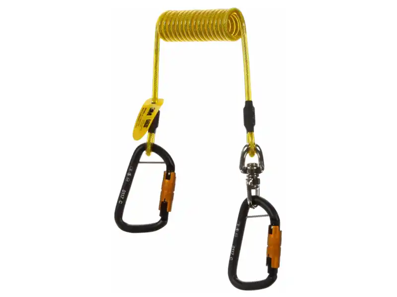 Ultimissimo Modello Cavi elastici a spirale 3M DBI-SALA Hook2Hook anticaduta utensili, 2,3kg (10pz)