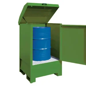 Vasca di raccolta a tenuta stagna coperta Carvel 870x870x1600mm sostanze pericolose, 224lt Ordina Subito