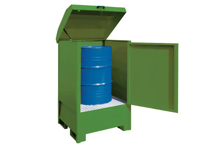 Vasca di raccolta a tenuta stagna coperta Carvel 870x870x1600mm sostanze pericolose, 224lt Ordina Subito