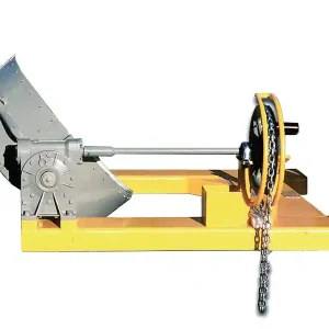 Pinza ribaltafusti rotazione frontale Carvel inforcabile con carrelli elevatori, 500Kg Nuova Collezione