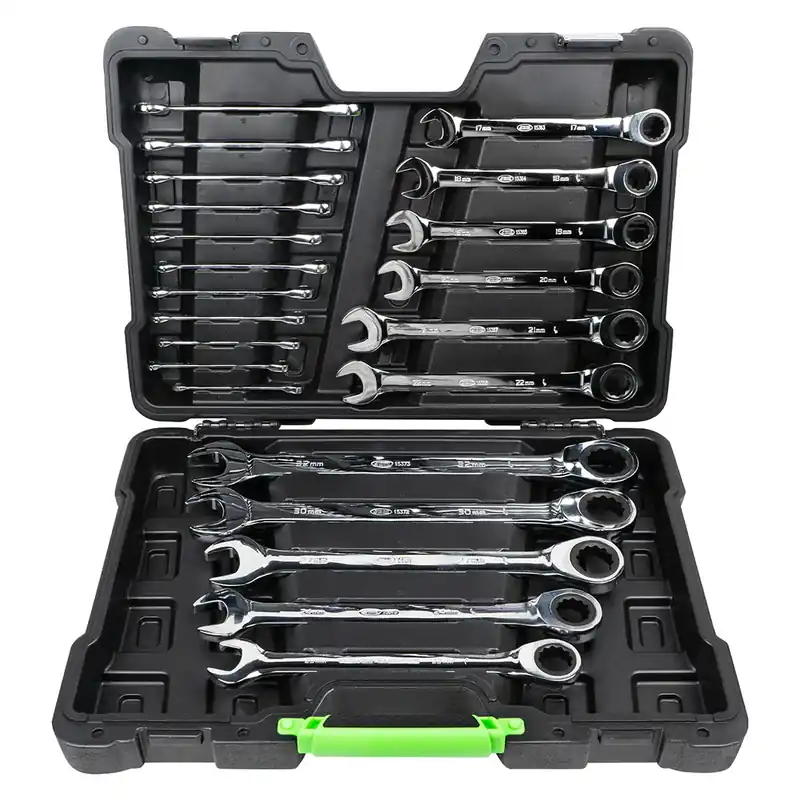 Set di chiavi combinate con cricchetto - da 6 a 32 mm - 22 pezzi Non Perdere