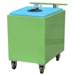 Stazione di stoccaggio per olio esausto Carvel Cub Oil 640x900x1240mm con ruote, 500lt Prezzo Conveniente