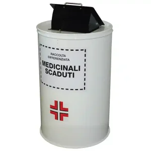 Contenitore in acciaio Carvel 400x600mm per raccolta medicali scaduti, 60lt A Buon Prezzo