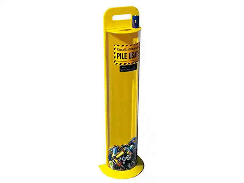 Contenitore in ABS Carvel 180x90x800mm per raccolta pile e batterie esauste, 10lt Nuova Collezione