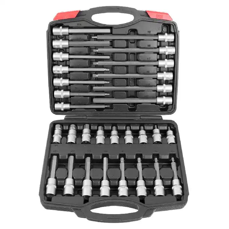 Chiavi a bussola - Brugola da H5 a H19 CrV 1/2" - 30 pezzi Subito Disponibile