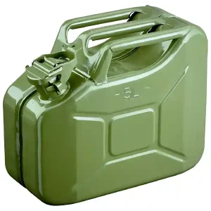 Novità Tanica in metallo a sezione rettangolare Carvel 230x120x330mm tappo di sicurezza, 5lt