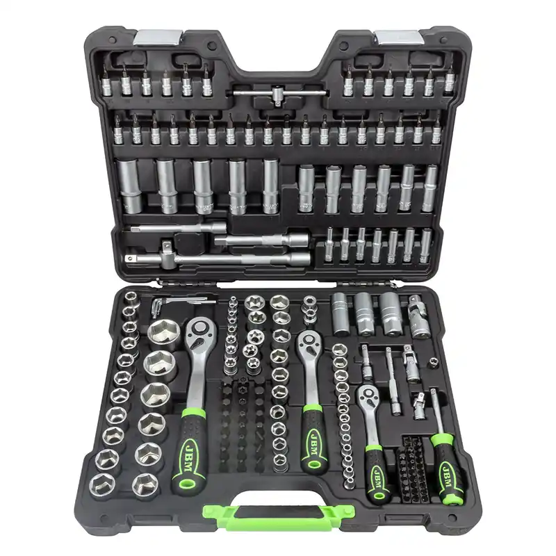 Set di bussole con utensili – 1/2", 3/8", 1/4" – 179 pezzi Quantità Limitata