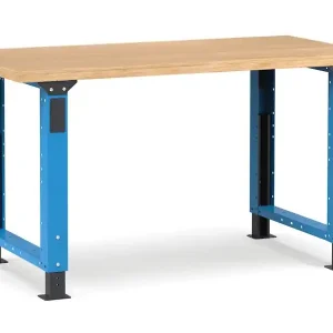 Affare Banco da lavoro regolabile Fami Master 150cm blu con piano in legno