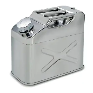 Popolare Tanica in acciaio inox a sezione rettangolare Carvel 350x17x280mm tappo di sicurezza, 10lt