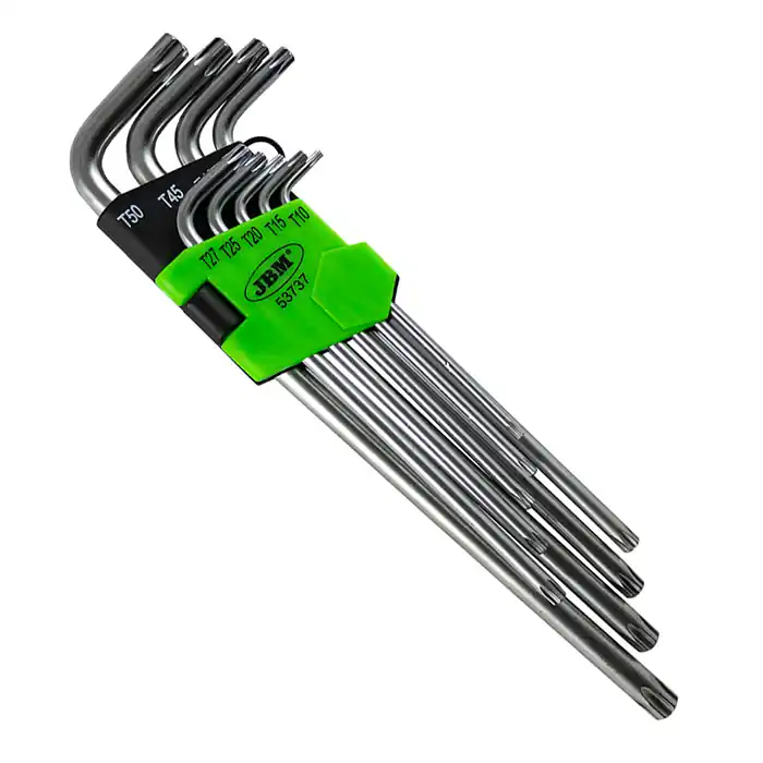 Offerta Limitata Chiavi a Torx molto lunghe da T10 a T50 - 9 pezzi JBM