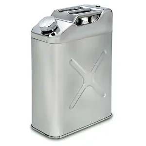 Tanica in acciaio inox a sezione rettangolare Carvel 350x17x470mm tappo di sicurezza, 20lt Offerta Lampo
