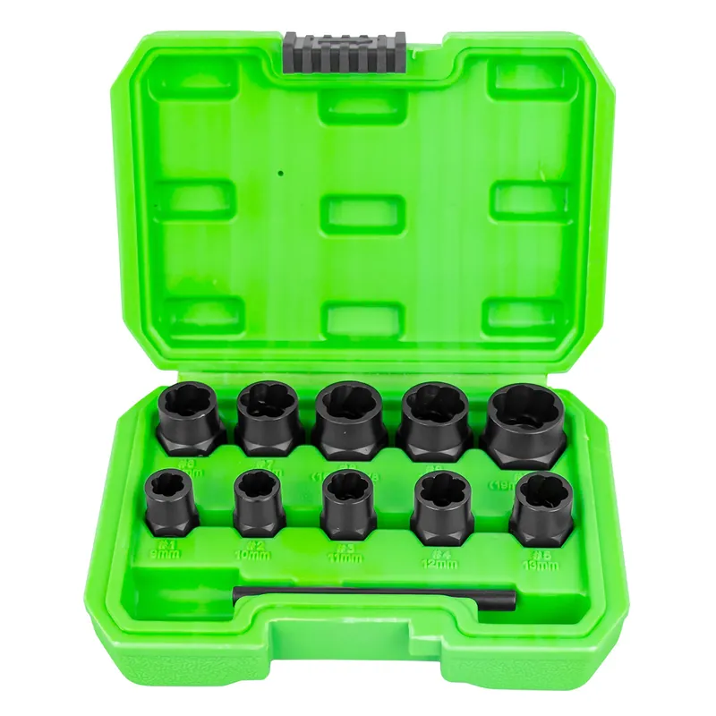 Consegna Rapida Kit di filettatura per estrattore a aussola da 9 a 19 mm 3/8" JBM