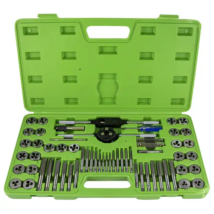 Set per maschiatura e riparazione filetti, 60 pezzi, metrico e imperiale Professionale